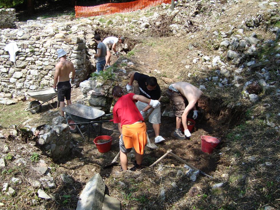 Una fase dei lavori 2009 a Second'Alpe