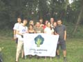 Una foto di gruppo dei volontari