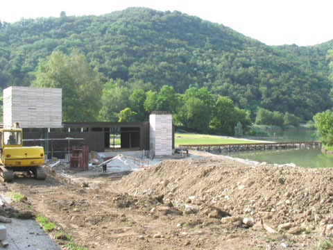 I lavori in corso al lido